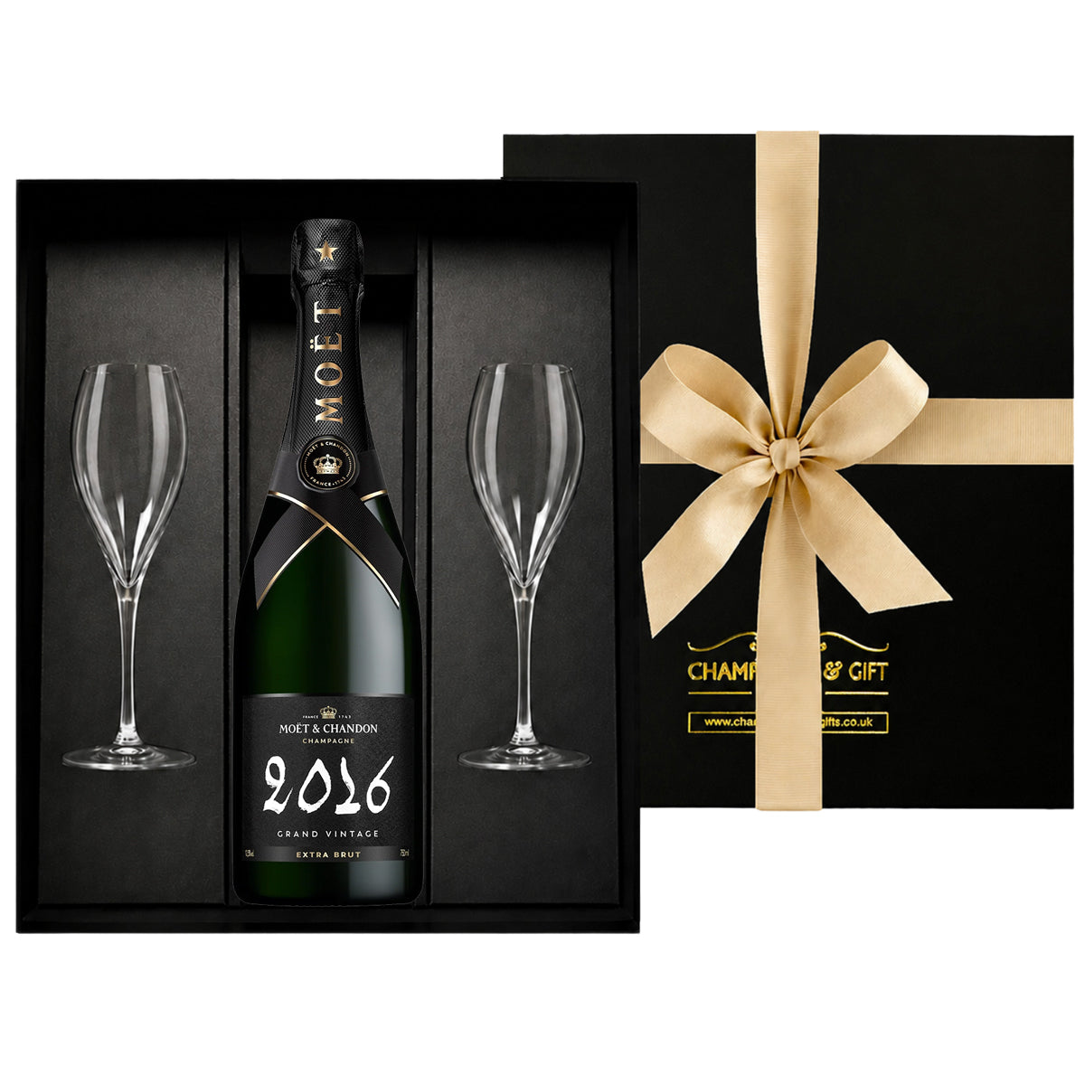 MOET & CHANDON グラン・ヴィンテージ・フルート Moët Grand Vintage 2016 Champagne & Flutes Set – The Fulham Wine