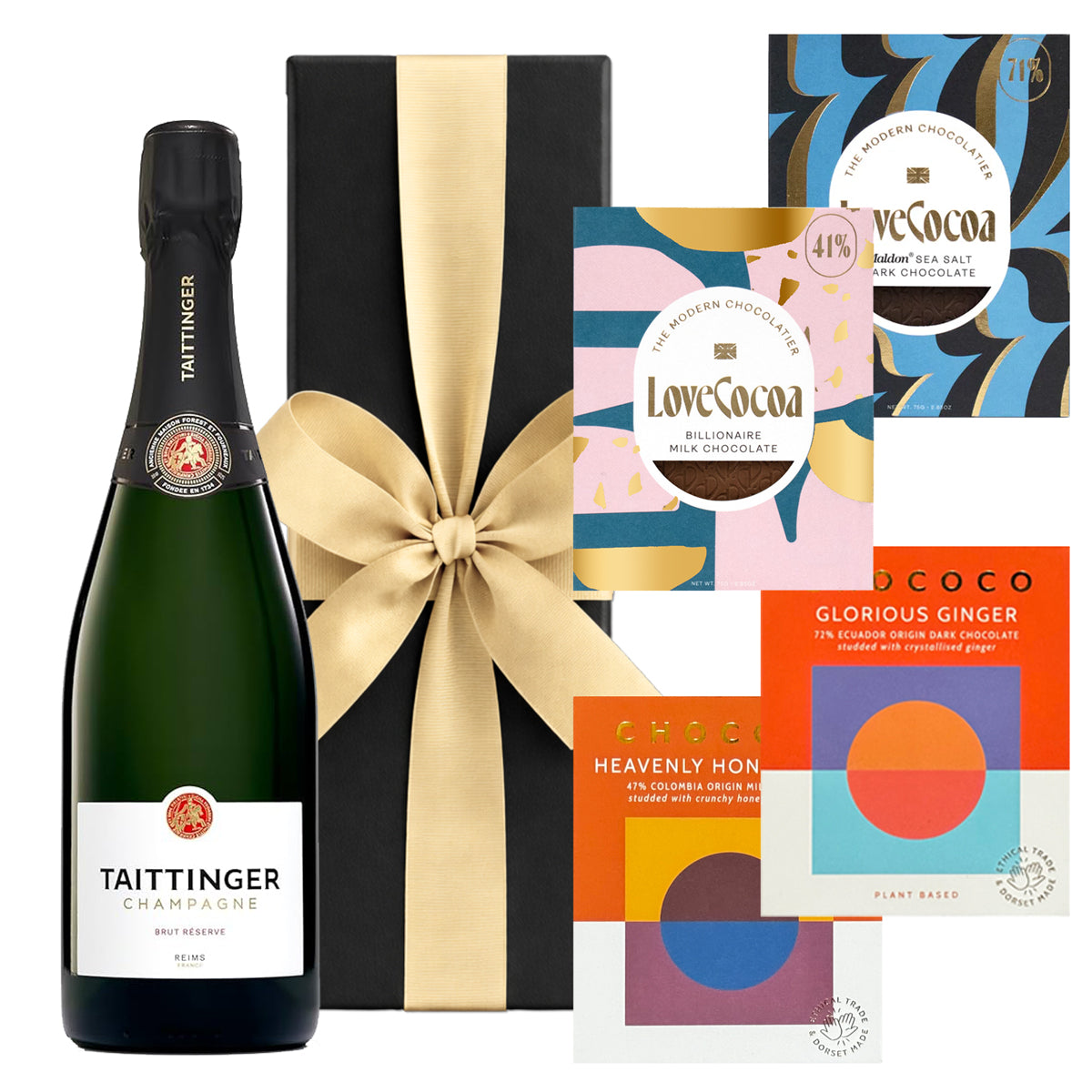 Taittinger Brut Réserve Champagne & Chocolate Gift – The Fulham