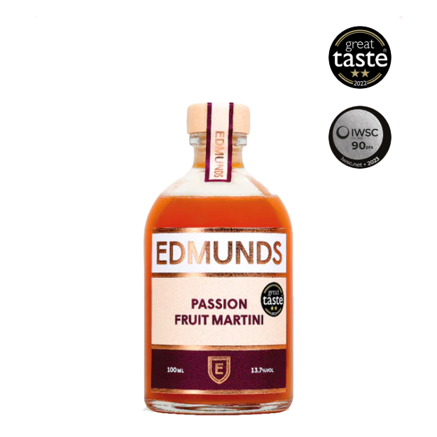 Edmunds Passion Fruit Martini Pre-Mixed Cocktail, 100ml - The Fulham Wine Company