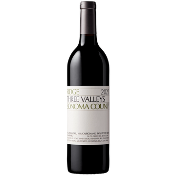 Ridge Vineyards Three Valleys 2022, Sonoma County - The Fulham Wine Company