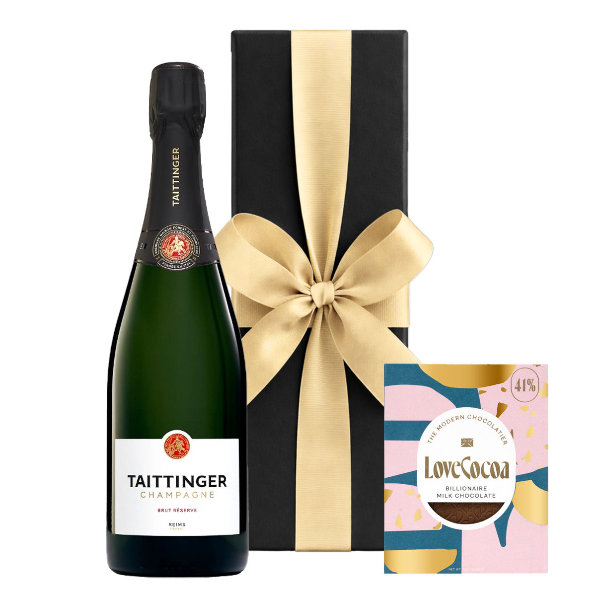 Taittinger Brut Réserve Champagne & Chocolate Gift – The Fulham