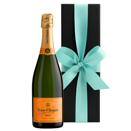 Veuve Clicquot Yellow Label Brut Champagne in Black Gift Box - The Fulham Wine Company