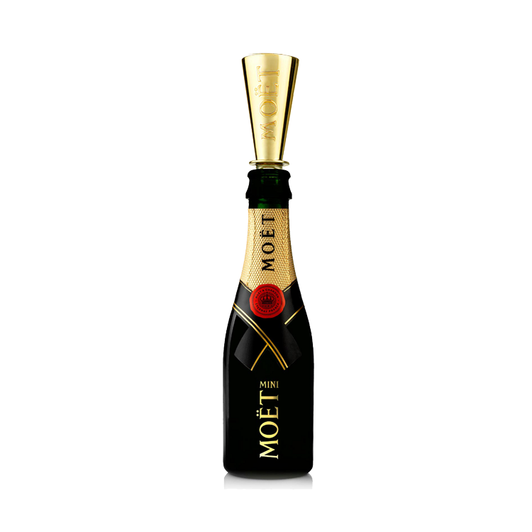 Mini Moet et Chandon Champagne with Moet Branded Sipper - The Fulham Wine Company